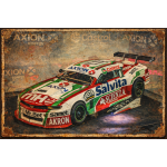 CHAPA DECORATIVA DE ACERO MOD4 25cm x 15cm